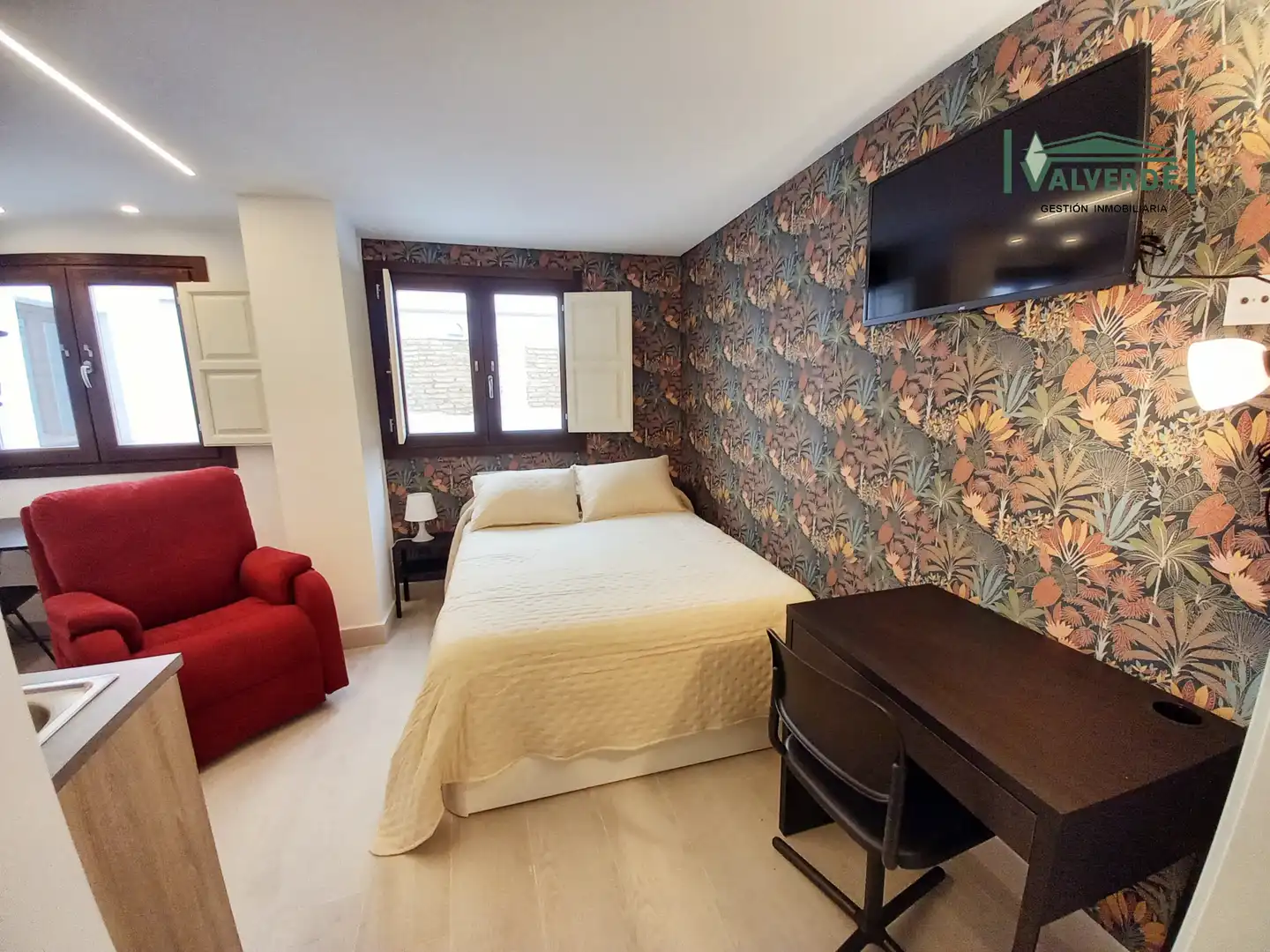 Schlafzimmer von Wohnung zur Miete in Granada mit Klimaanlage, Heizung und Möbliert