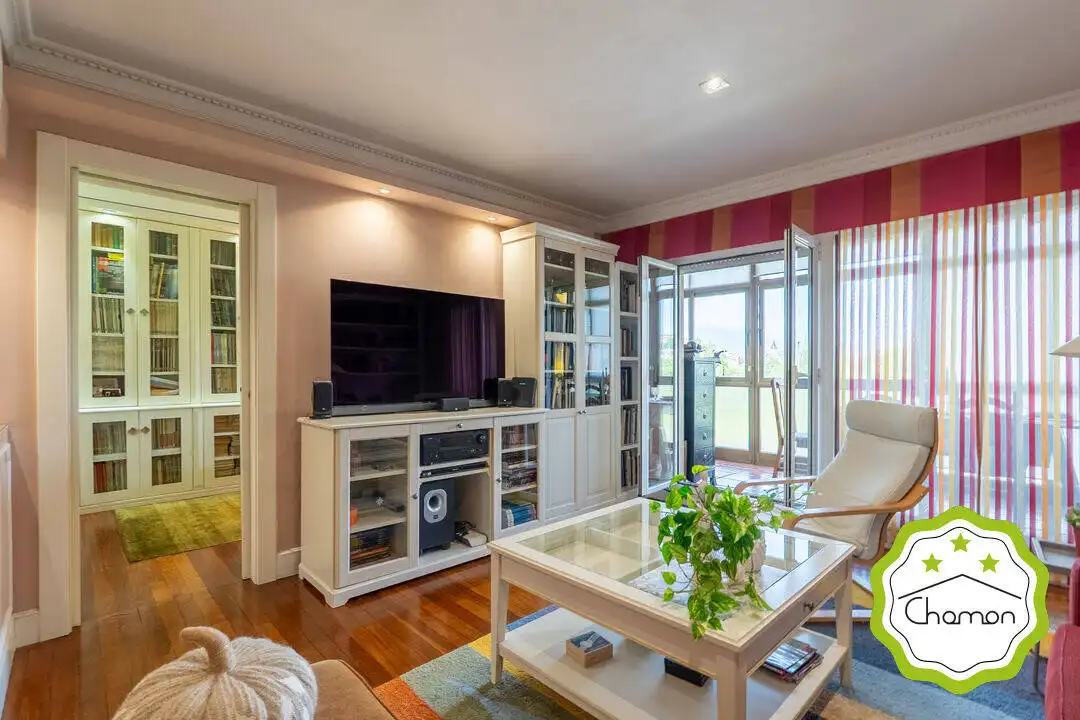 Wohnzimmer von Wohnung zum Verkauf in Leioa mit Heizung, Privatgarten und Terrasse