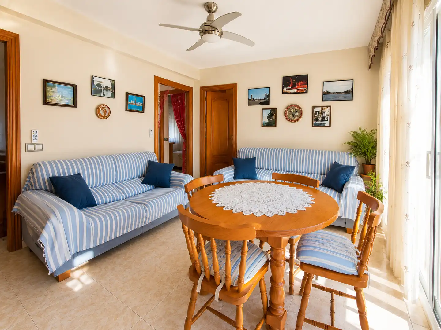 Living room of Flat for sale in Calafell  with Air Conditioner, Heating and Balcony