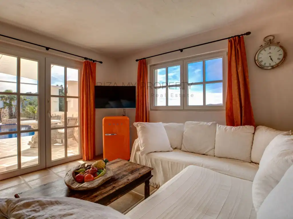 Sala d'estar de Casa o xalet de lloguer en Santa Eulària des Riu