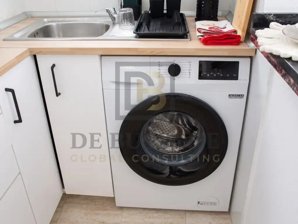 Cocina de Piso de alquiler en Torrevieja con Piscina, Amueblado y Lavadora