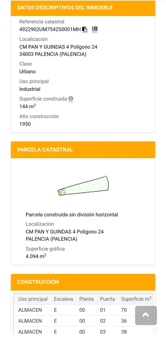 Außenansicht von Fabrik Grundstücke zum Verkauf in Palencia