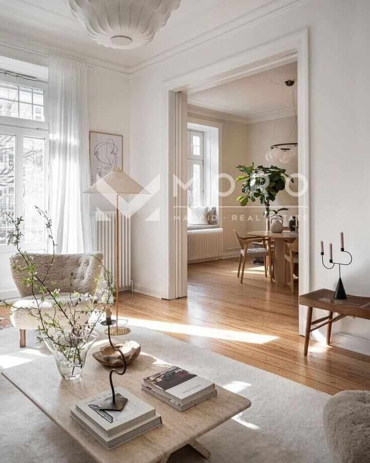Living room of Flat for sale in  Madrid Capital  with Balcony