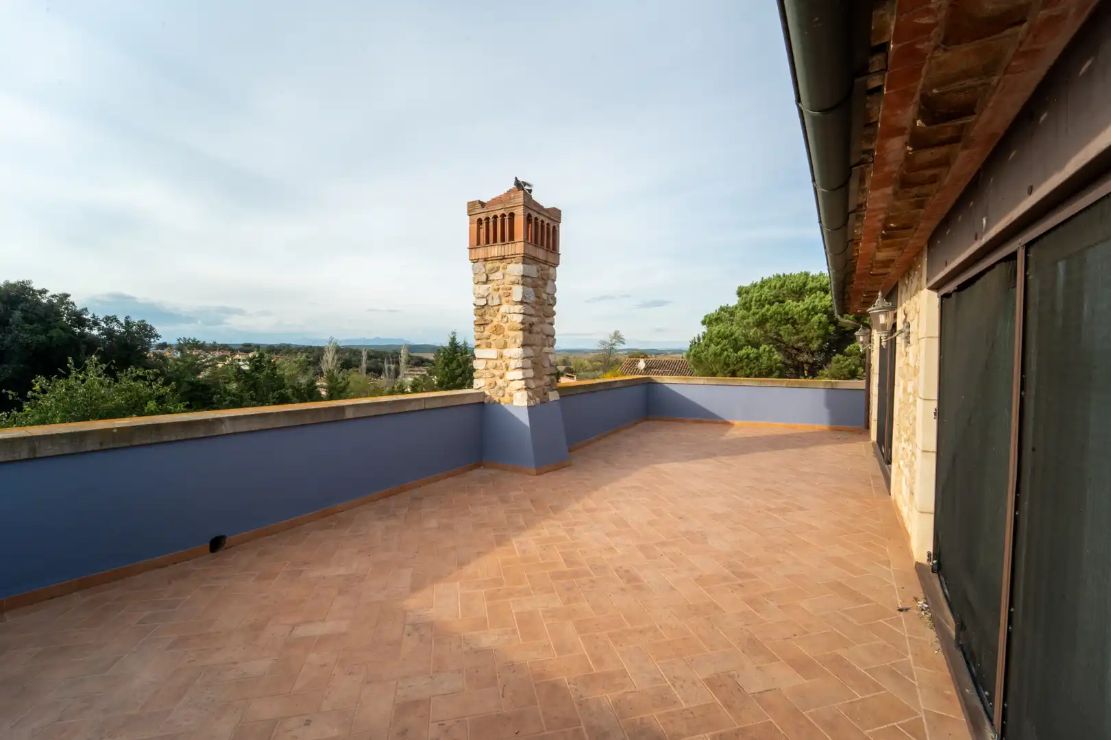 Terraza de Finca rústica en venta en Sant Joan de Mollet con Aire acondicionado, Calefacción y Jardín privado