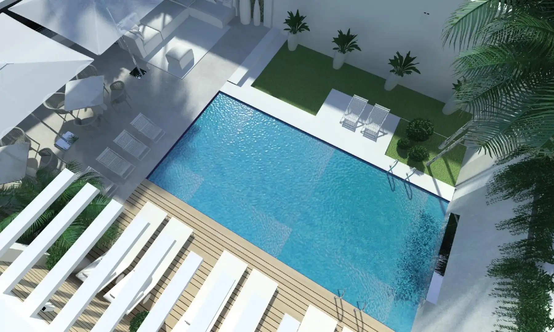 Swimming pool of Duplexes for sale in Sant Boi de Llobregat  with Heating, Private garden and Terrace