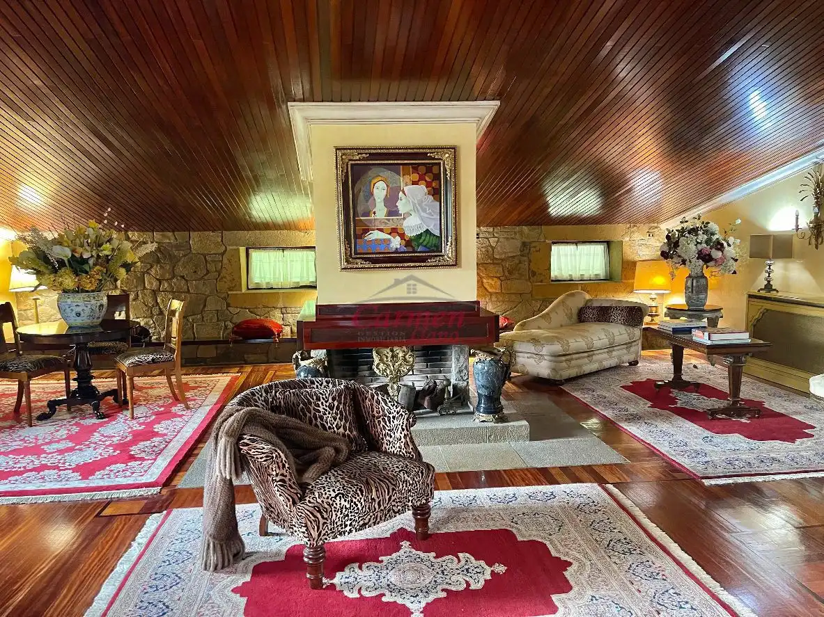 Sala de estar de Casa o chalet en venta en Loiu con Jardín privado, Terraza y Trastero