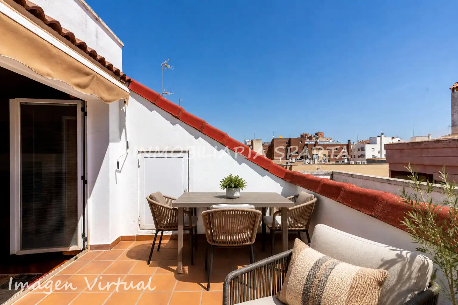 Terrace of Duplexes for sale in Ciudad Real  with Air Conditioner, Heating and Parquet flooring