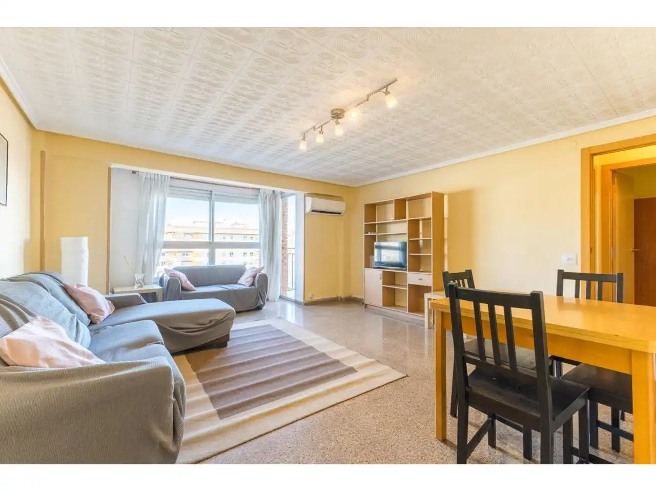 Sala de estar de Piso en venta en Valencia con Aire acondicionado y Balcón