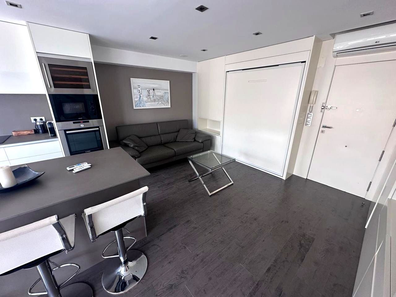 Sala d'estar de Pis de lloguer en Benicasim / Benicàssim amb Aire condicionat, Terrassa i Moblat