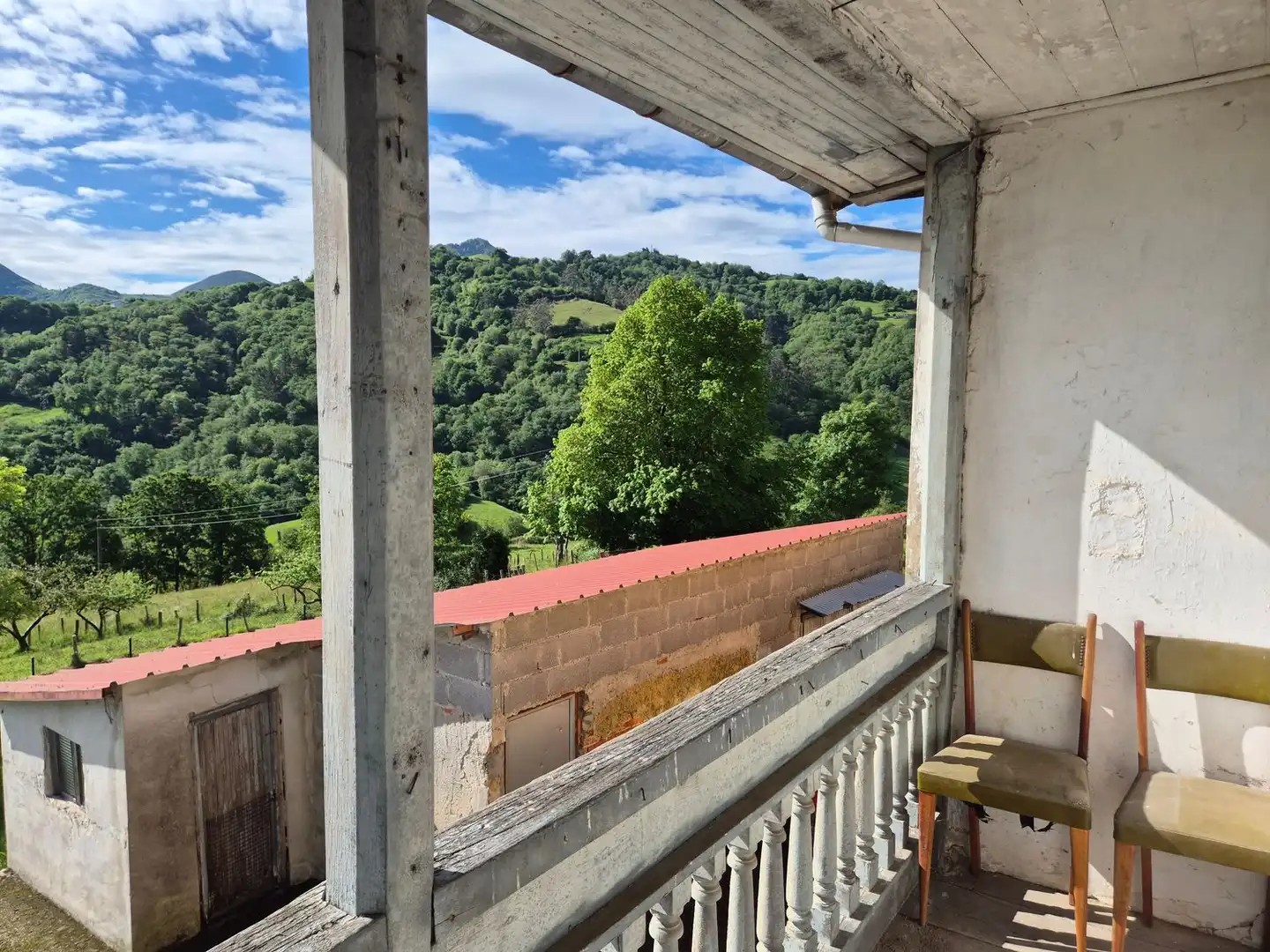 Balcony of Houses for sale in Nava  with Storage room and Swimming Pool
