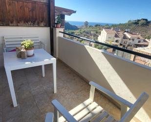 Terrasse von Einfamilien-Reihenhaus zum verkauf in Rincón de la Victoria mit Klimaanlage, Terrasse und Balkon