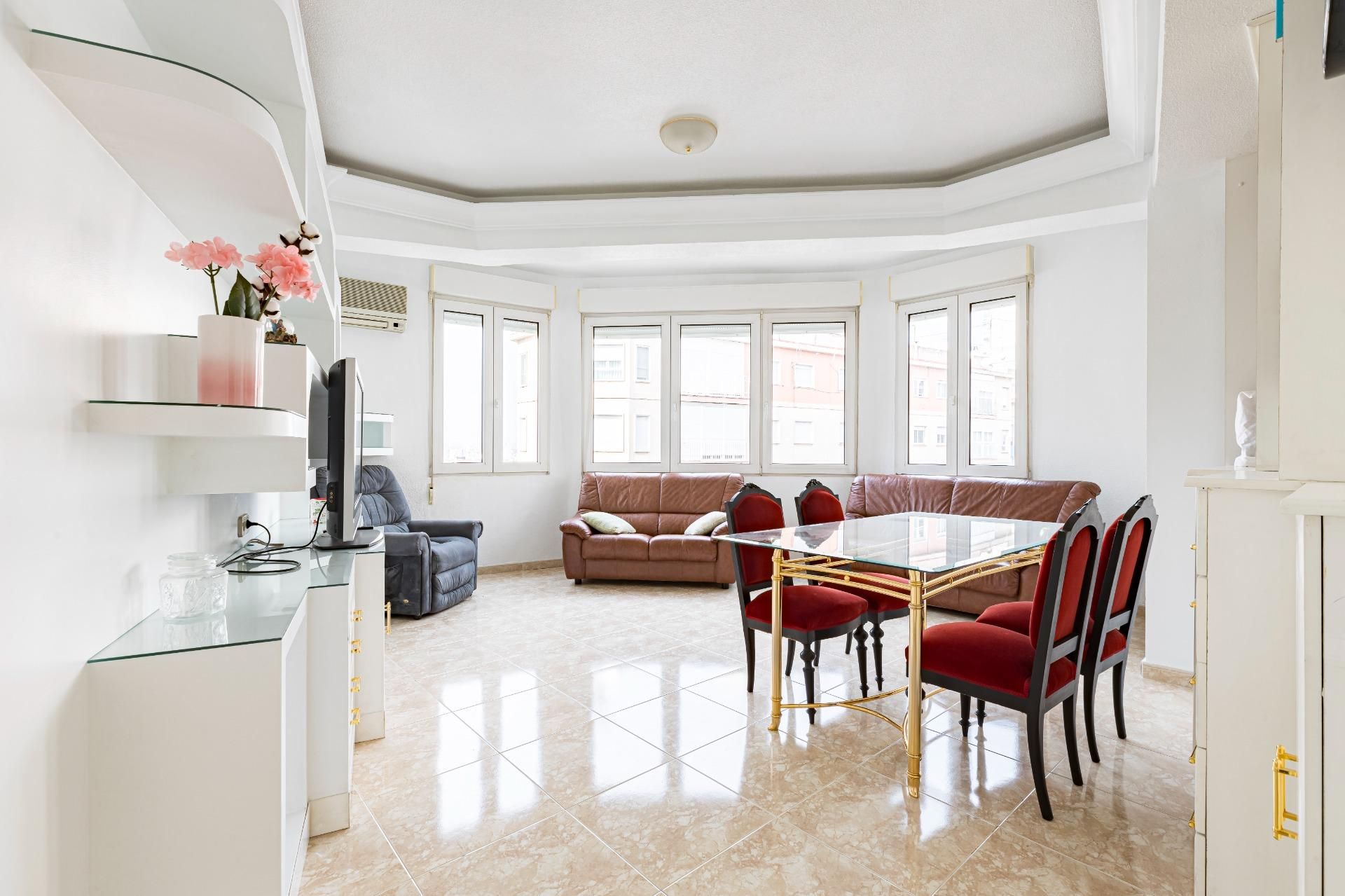 Living room of Flat for sale in  Murcia Capital  with Air Conditioner and Balcony