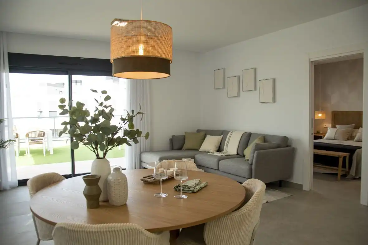 Sala de estar de Apartamento en venta en Santa Pola con Aire acondicionado, Calefacción y Terraza
