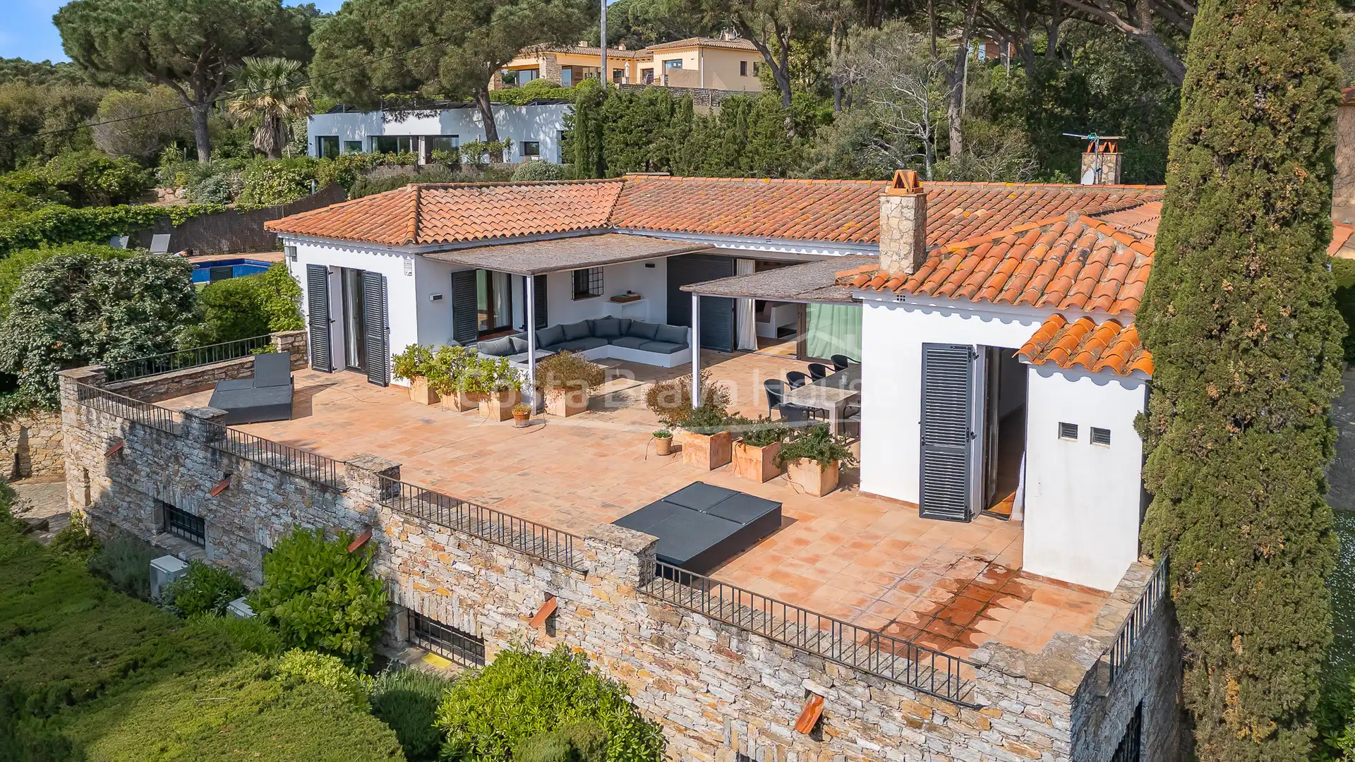 Terraza de Casa o chalet en venta en Begur con Aire acondicionado, Calefacción y Jardín privado