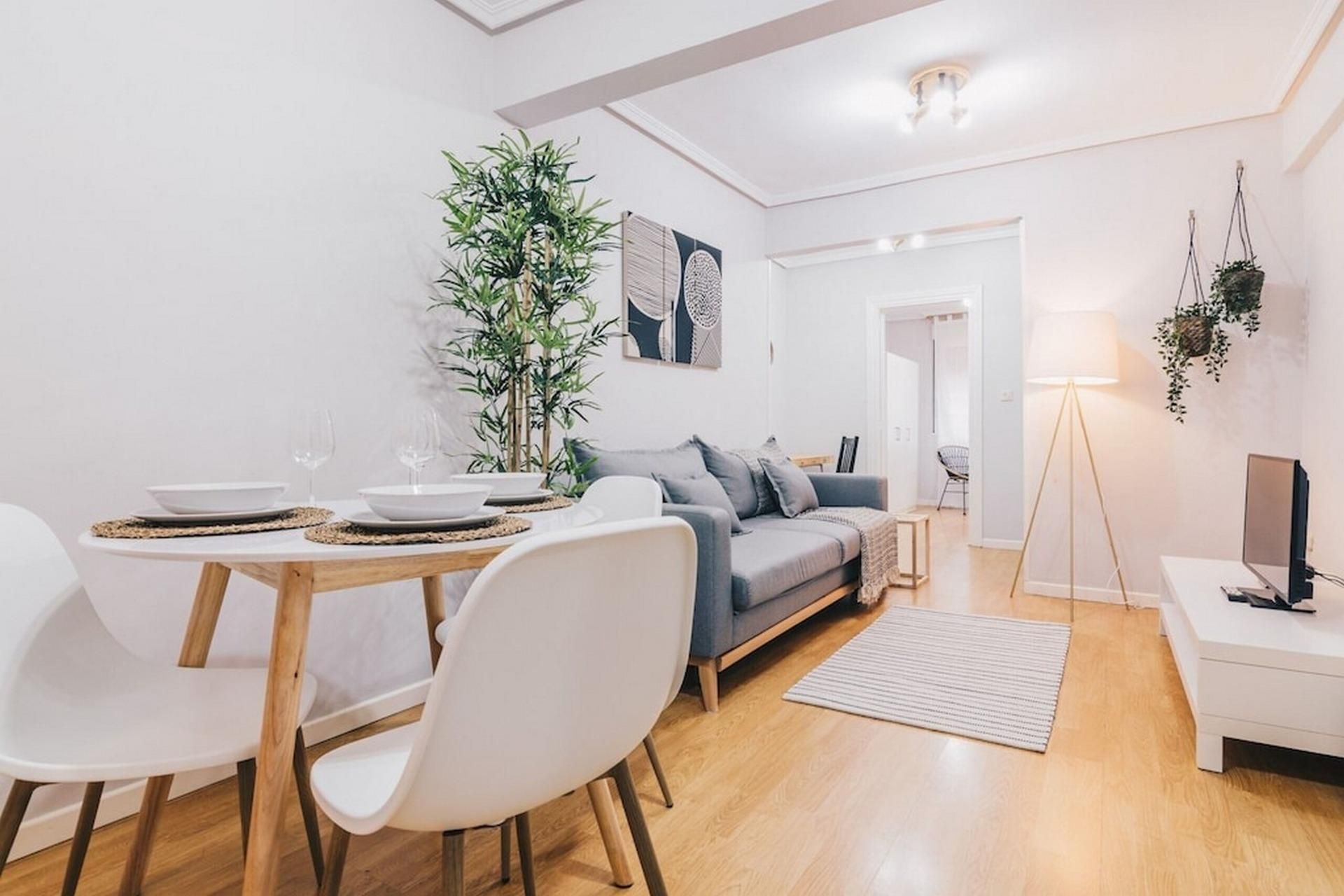 Sala d'estar de Apartament de lloguer en Arona amb Aire condicionat i Balcó