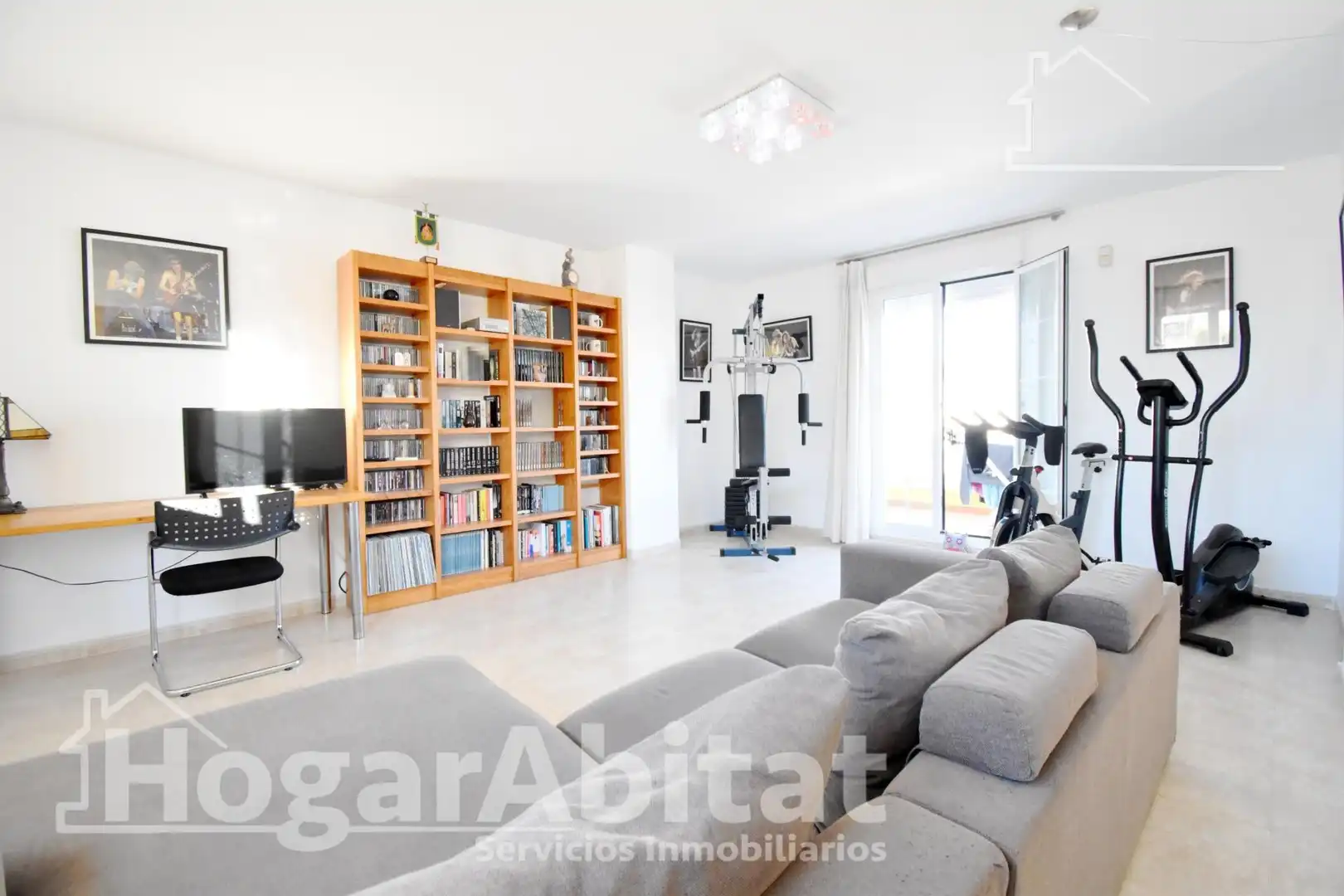 Wohnzimmer von Einfamilien-Reihenhaus zum Verkauf in Cullera mit Heizung, Terrasse und Abstellraum