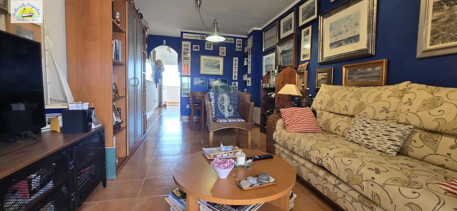 Sala d'estar de Apartament en venda en Cartagena amb Moblat, Balcó i Alarma