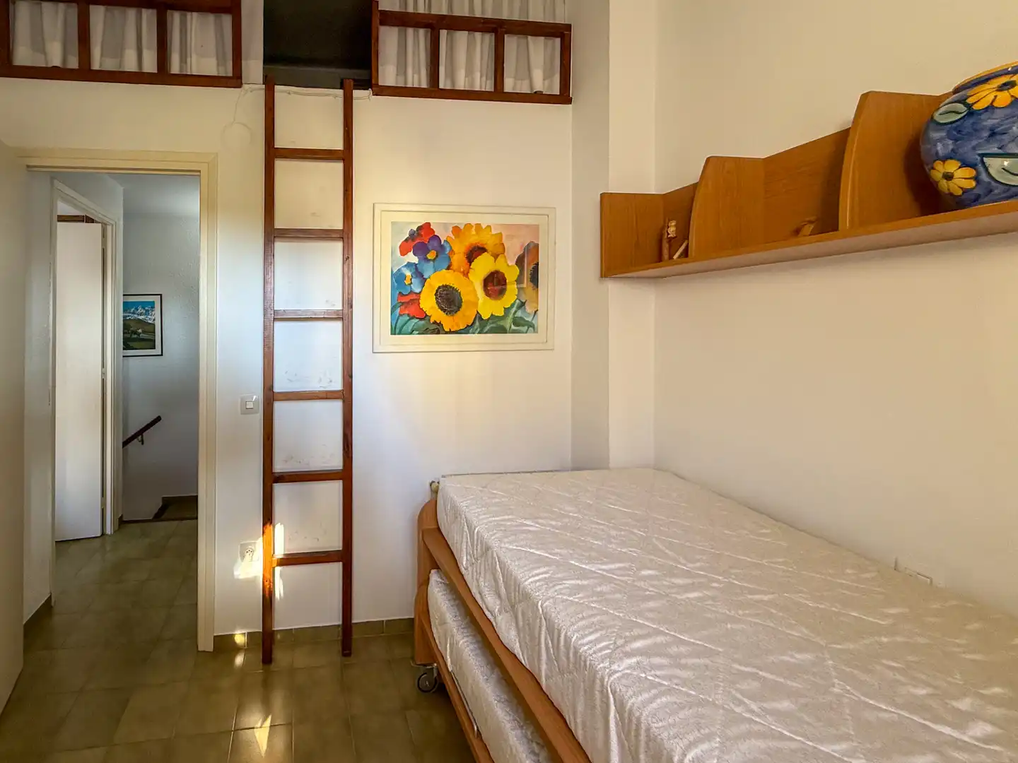 Schlafzimmer von Einfamilien-Reihenhaus zum Verkauf in Sant Feliu de Guíxols mit Klimaanlage, Heizung und Privatgarten