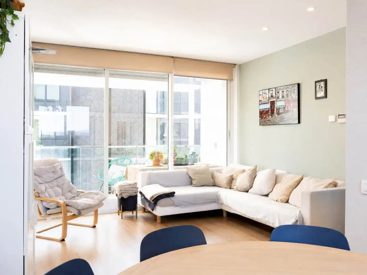 Wohnzimmer von Wohnung zum Verkauf in Sant Cugat del Vallès mit Klimaanlage, Terrasse und Schwimmbad