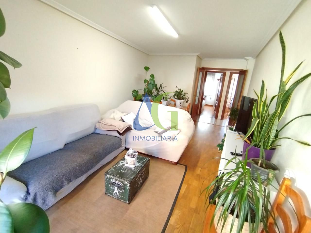 Sala de estar de Piso en venta en San Andrés del Rabanedo con Calefacción, Parquet y Terraza