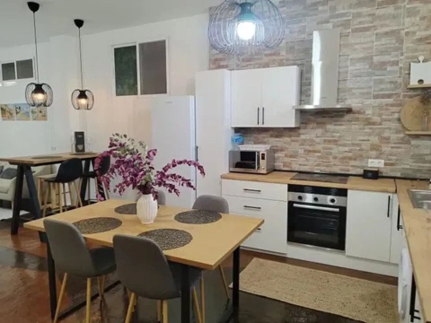 Kitchen of House or chalet for rent in Málaga Capital  with Furnished, Washing machine and Microwave