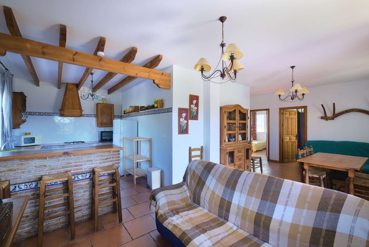 Living room of House or chalet for sale in Periana  with Private garden, Terrace and Swimming Pool