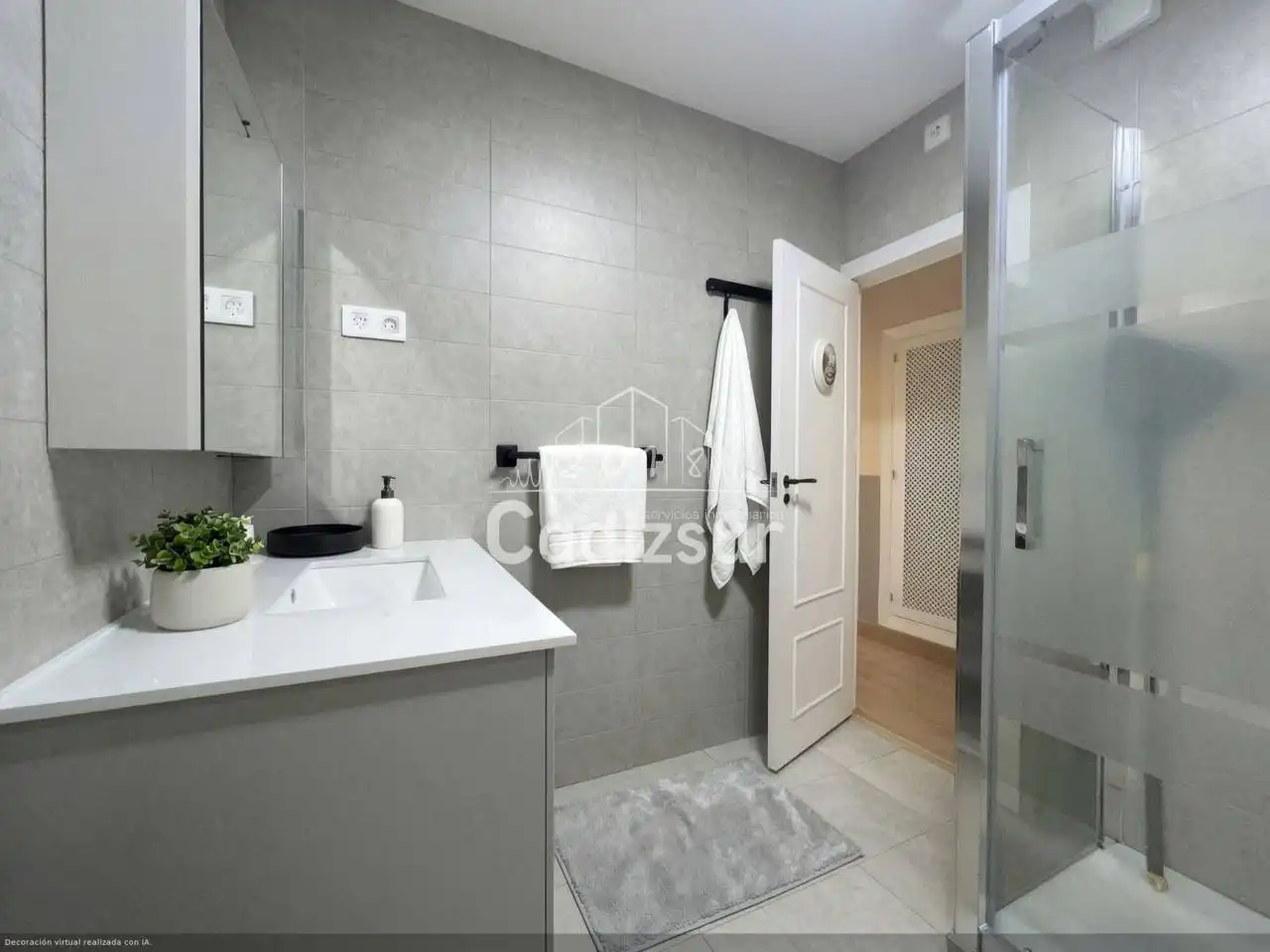 Bathroom of Flat for sale in San Fernando  with Air Conditioner, Parquet flooring and Terrace