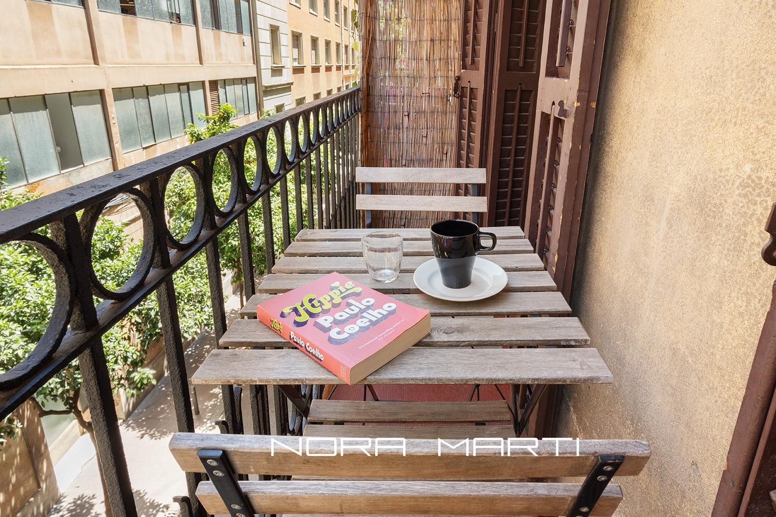 Balcony of Flat for sale in  Barcelona Capital  with Air Conditioner and Heating