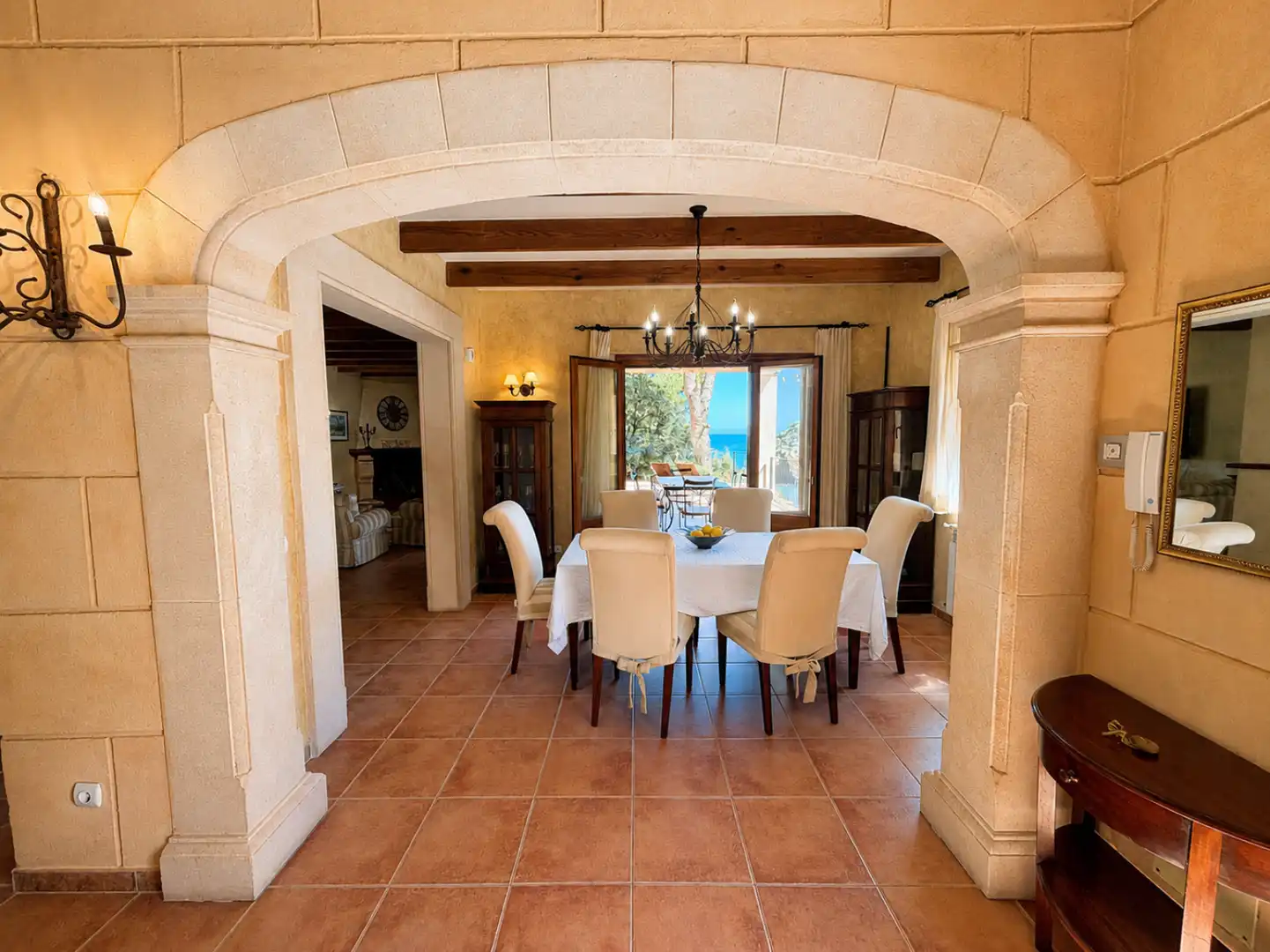 Comedor de Casa o chalet de alquiler en Deià con Aire acondicionado, Calefacción y Jardín privado
