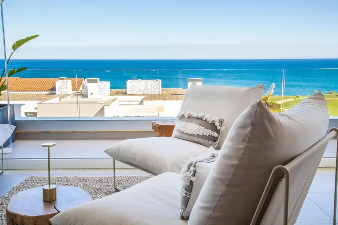 Balcony of Duplexes for rent in La Alcaidesa  with Air Conditioner, Heating and Private garden