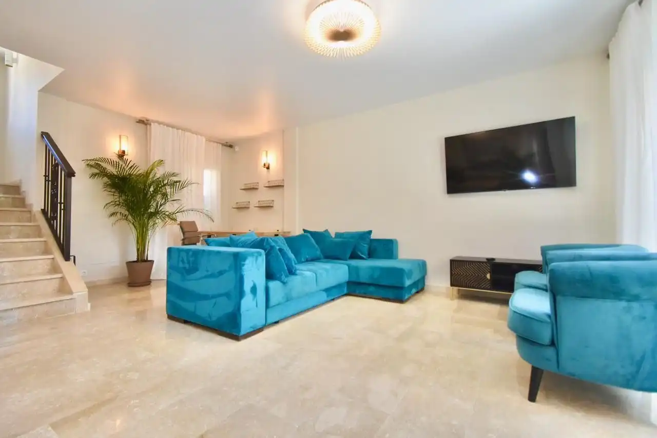 Living room of Detached homes for sale in Marbella  with Terrace, Storage room and Furnished