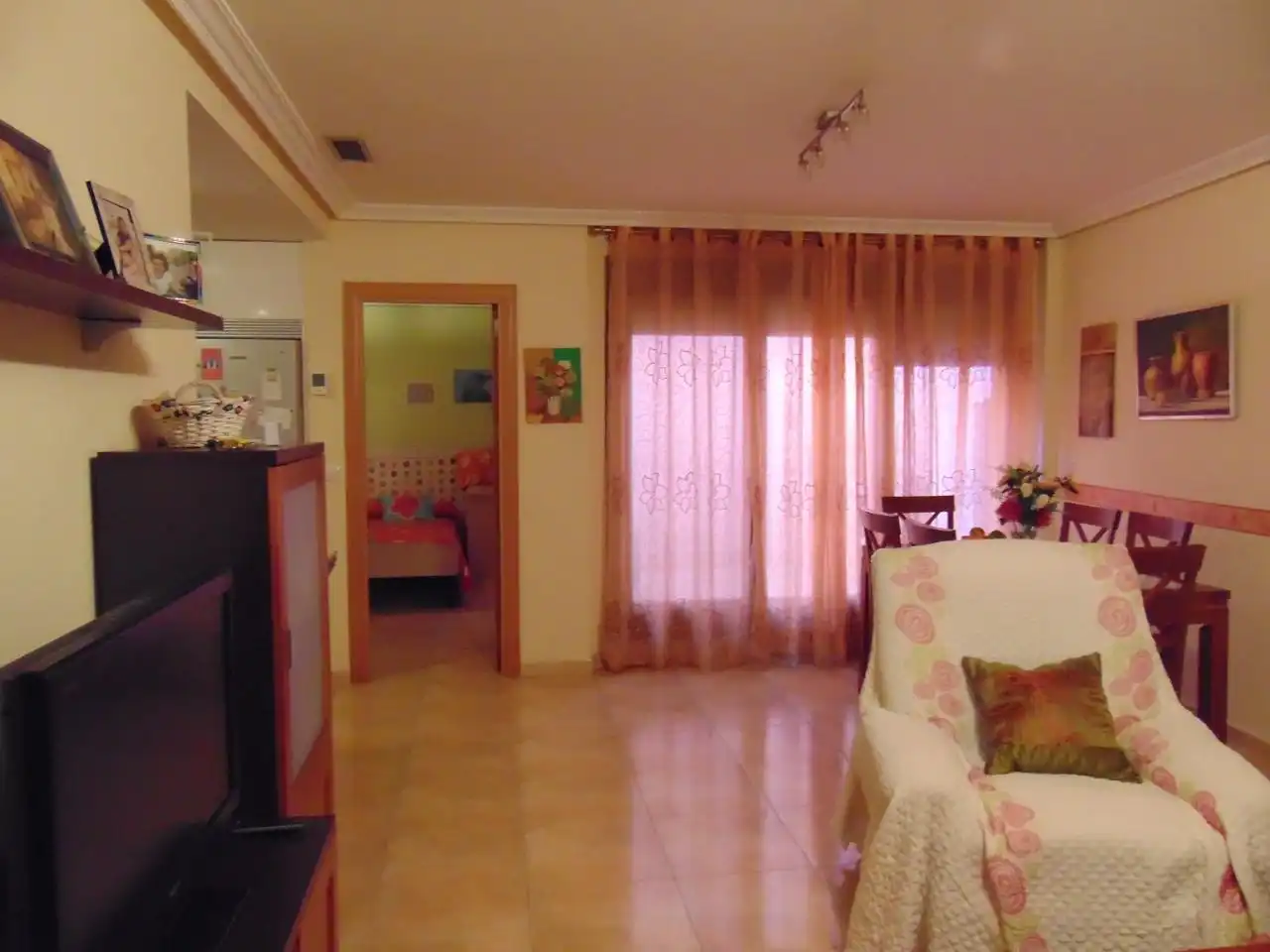 Sala de estar de Casa o chalet en venta en Tauste con Aire acondicionado, Terraza y Balcón