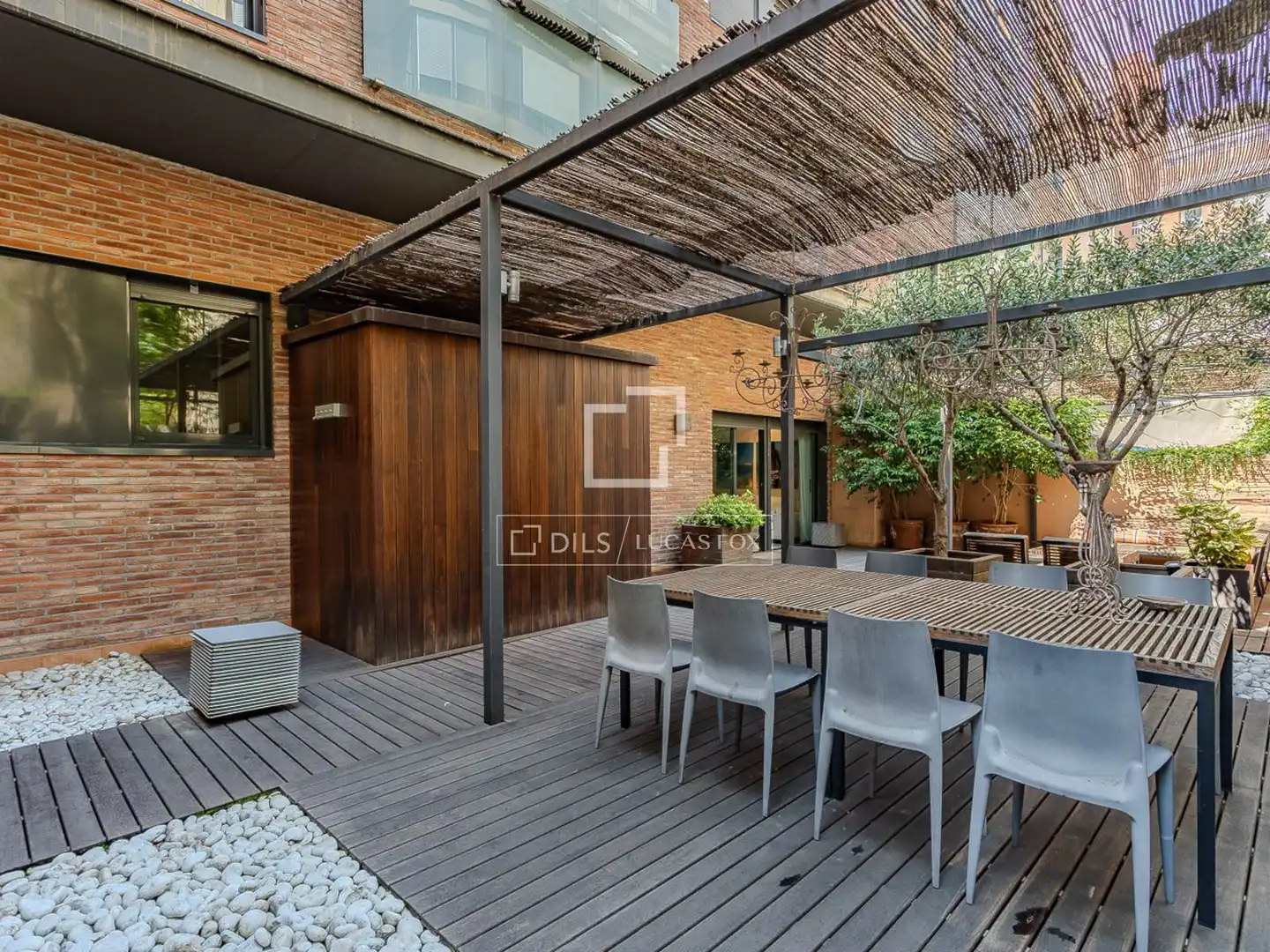 Terraza de Piso de alquiler en Barcelona con Aire acondicionado, Calefacción y Parquet