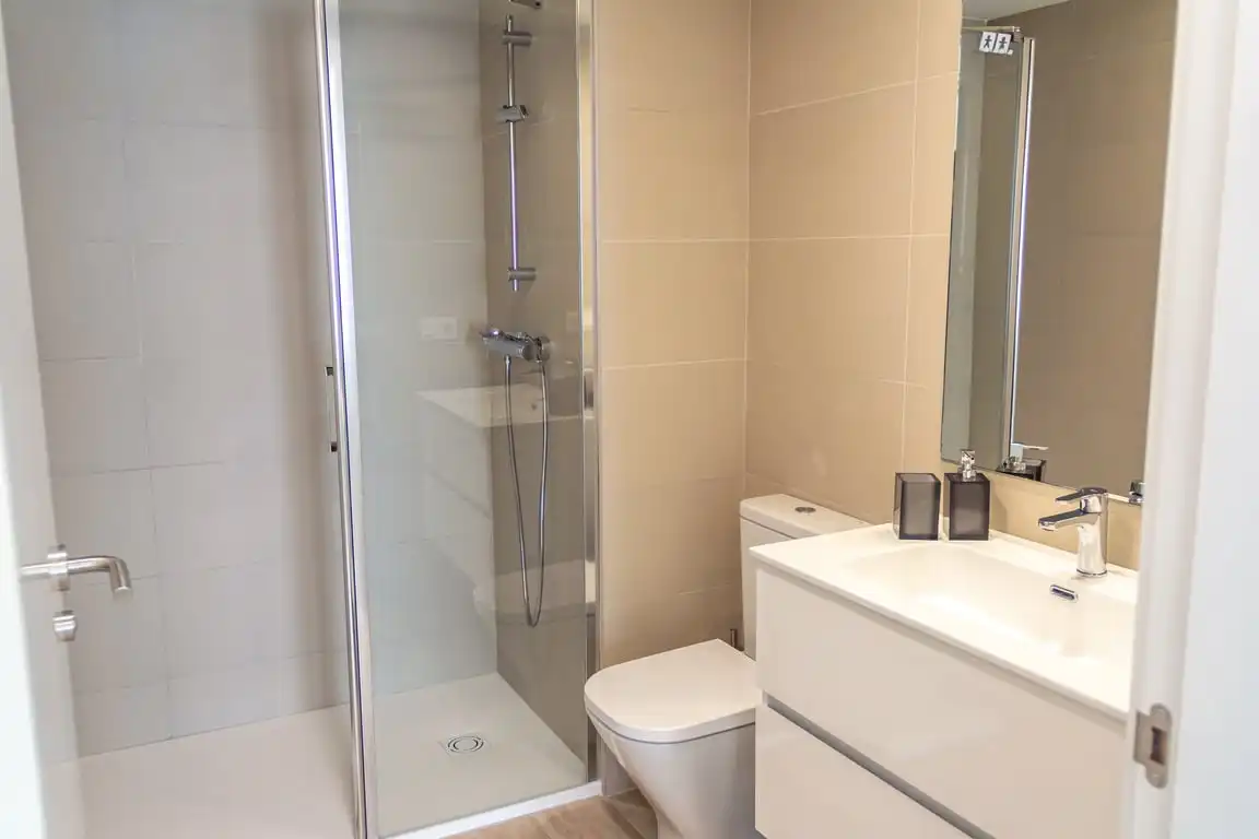Baño de Apartamento en venta en Jávea / Xàbia con Aire acondicionado, Jardín privado y Terraza