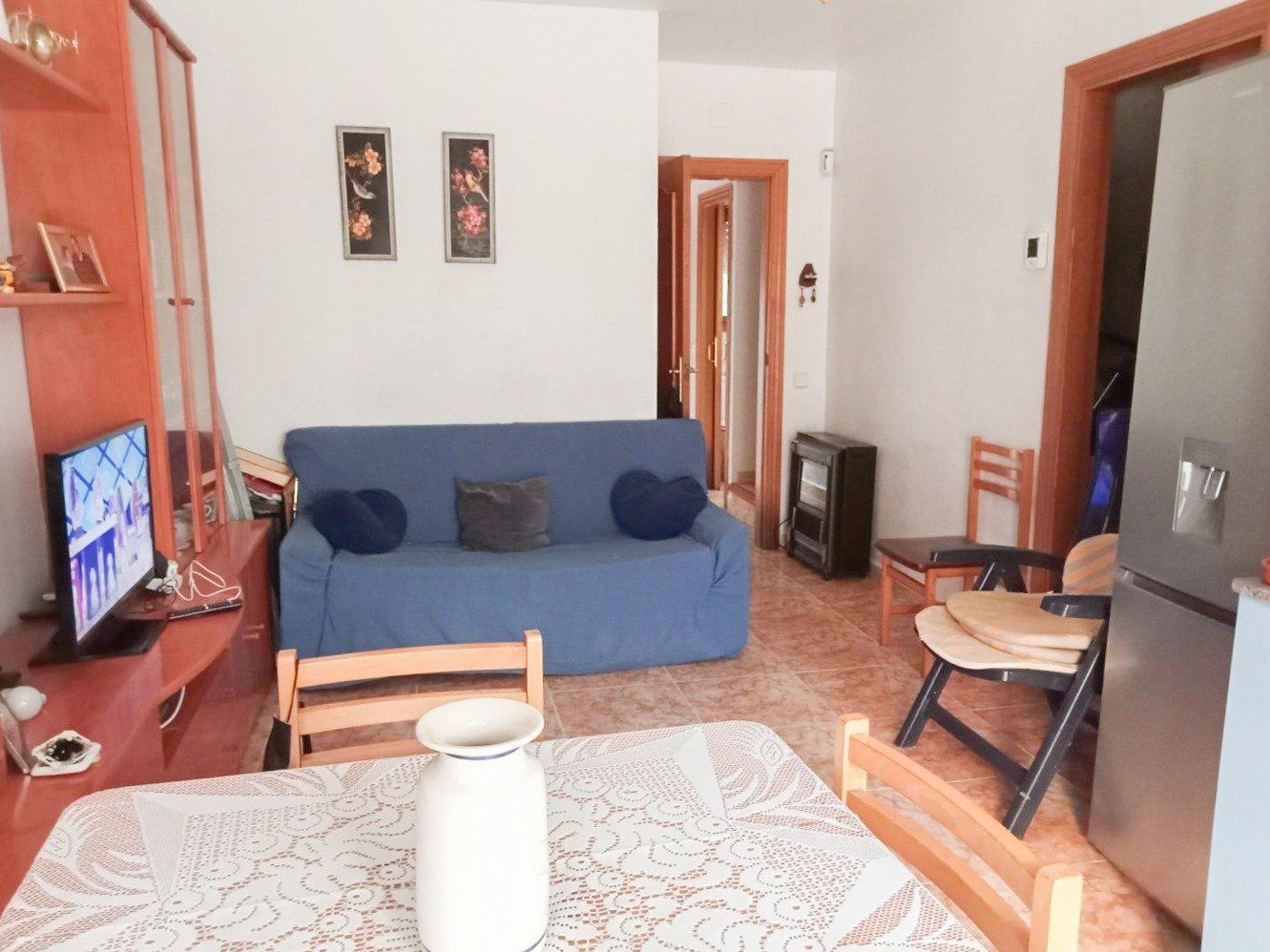 Sala d'estar de Casa adosada en venda en Cunit amb Calefacció, Jardí privat i Terrassa