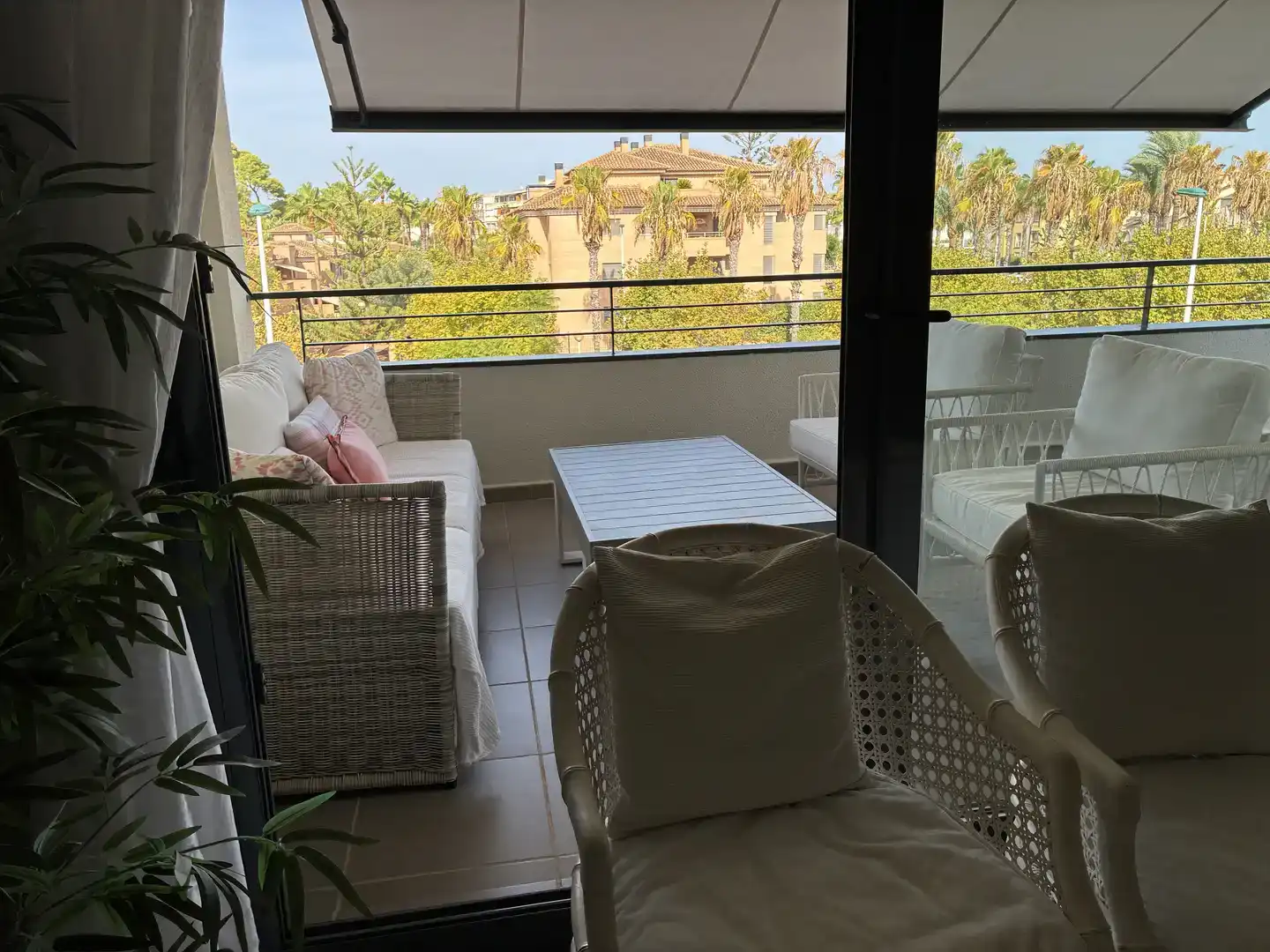 Terrasse von Wohnung zur Miete in Jávea / Xàbia mit Klimaanlage, Terrasse und Schwimmbad
