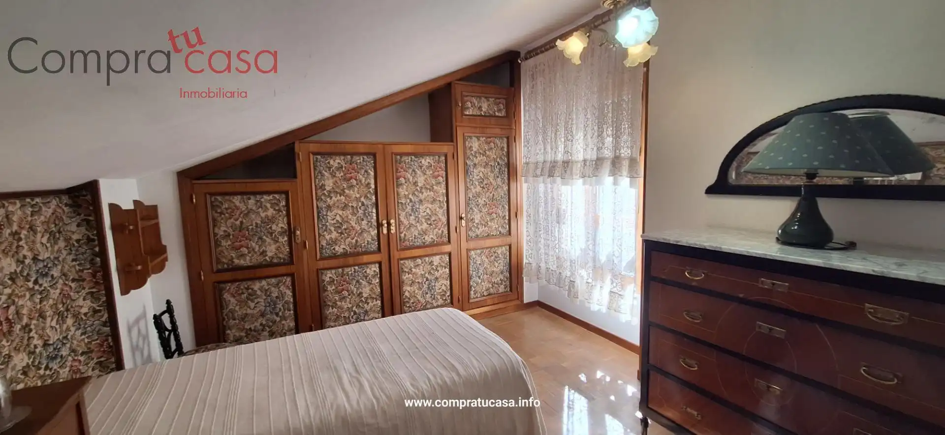 Bedroom of Attic for sale in Segovia  with Heating, Parquet flooring and Terrace