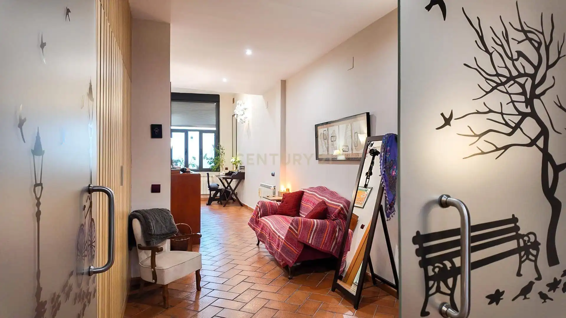 Living room of Single-family semi-detached for sale in Cáceres Capital  with Air Conditioner, Oven and Washing machine