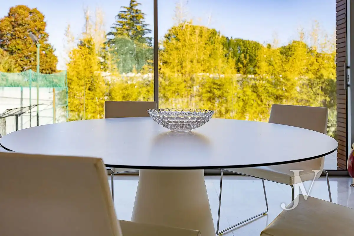 Dining room of Houses for sale in Madrid  with Air Conditioner, Heating and Private garden