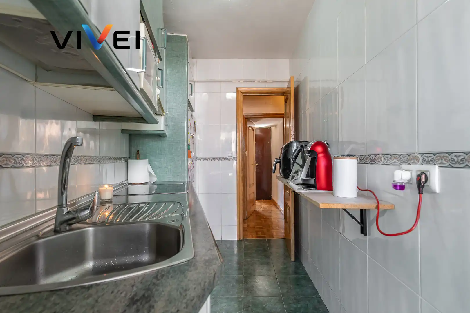 Kitchen of Flat for sale in Madrid  with Heating and Balcony