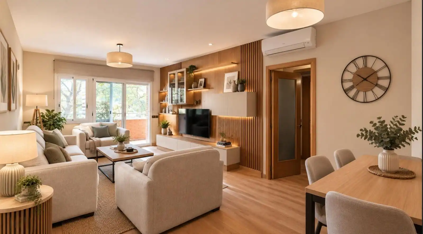 Sala de estar de Piso en venta en Barcelona con Aire acondicionado, Terraza y Amueblado