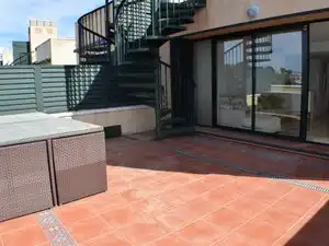 Terrasse von Maisonette zur Miete in Torredembarra mit Klimaanlage, Heizung und Terrasse