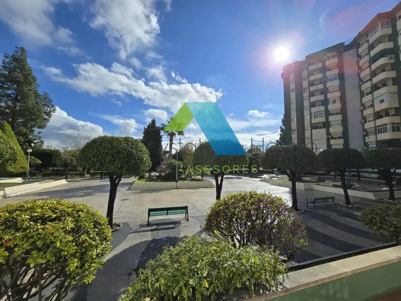 Vista exterior de Piso en venta en Málaga Capital con Piscina comunitaria