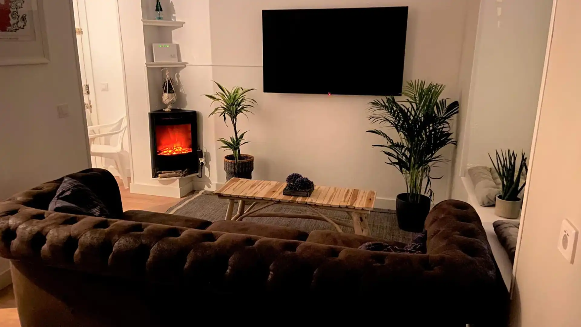 Sala de estar de Planta baja en venta en  Madrid Capital