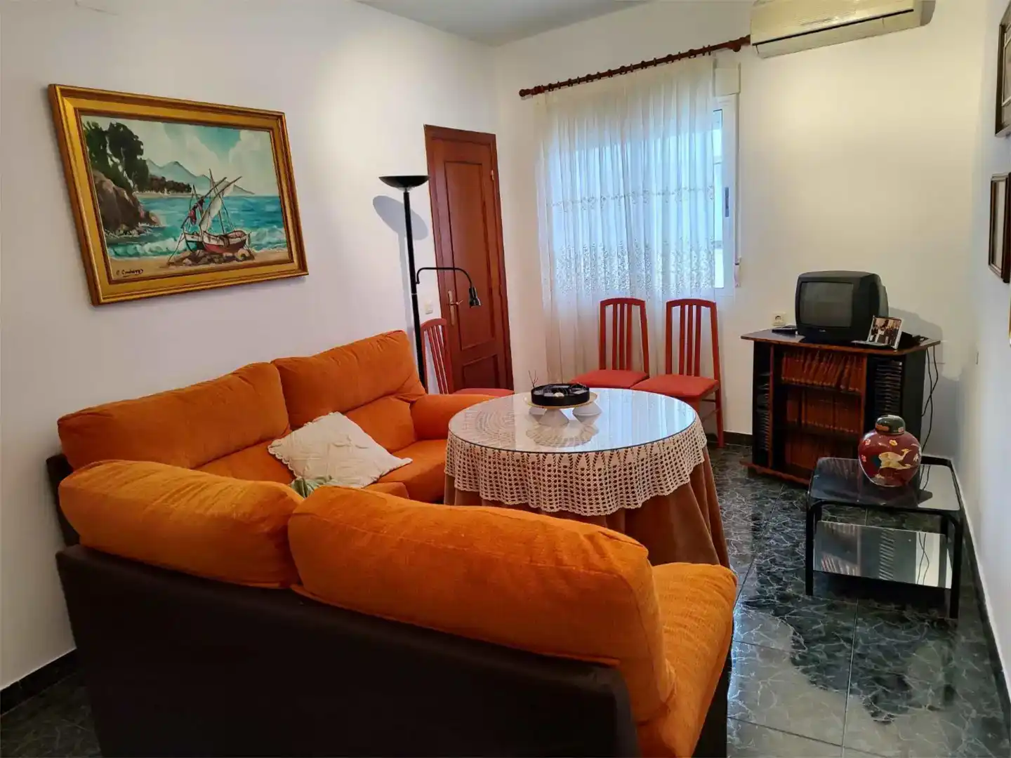 Sala de estar de Piso en venta en Ahigal con Balcón