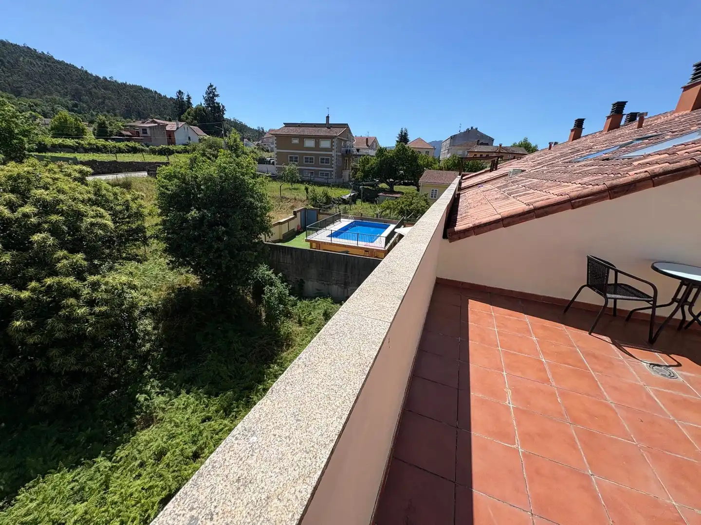 Terraza de Ático de alquiler en Mondariz-Balneario con Calefacción, Terraza y Trastero
