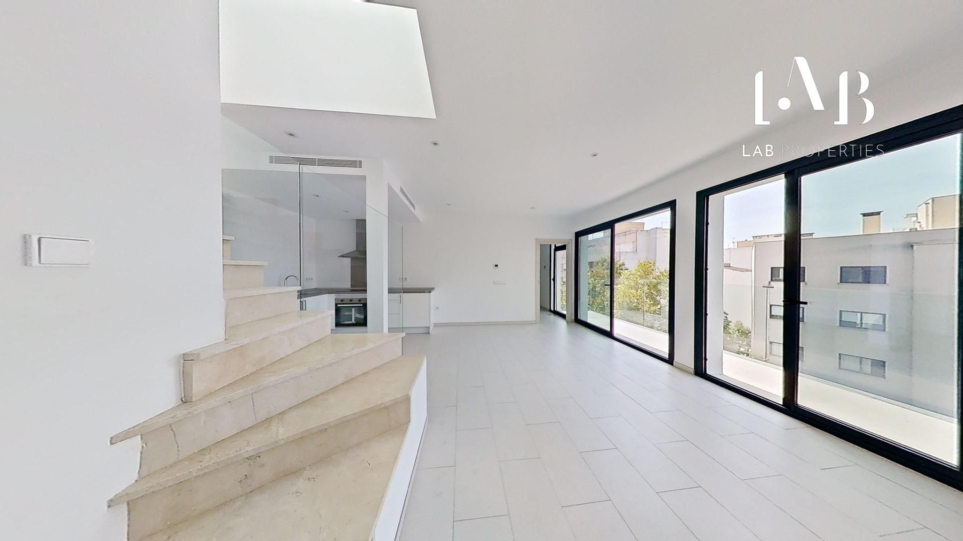 Living room of Attic for sale in  Palma de Mallorca  with Heating, Terrace and Balcony