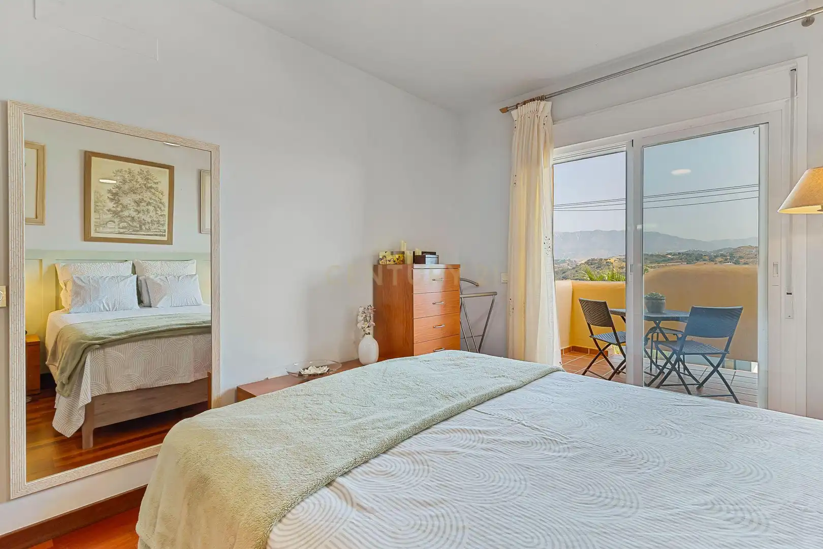 Schlafzimmer von Maisonette zum Verkauf in Mijas mit Klimaanlage, Privatgarten und Abstellraum