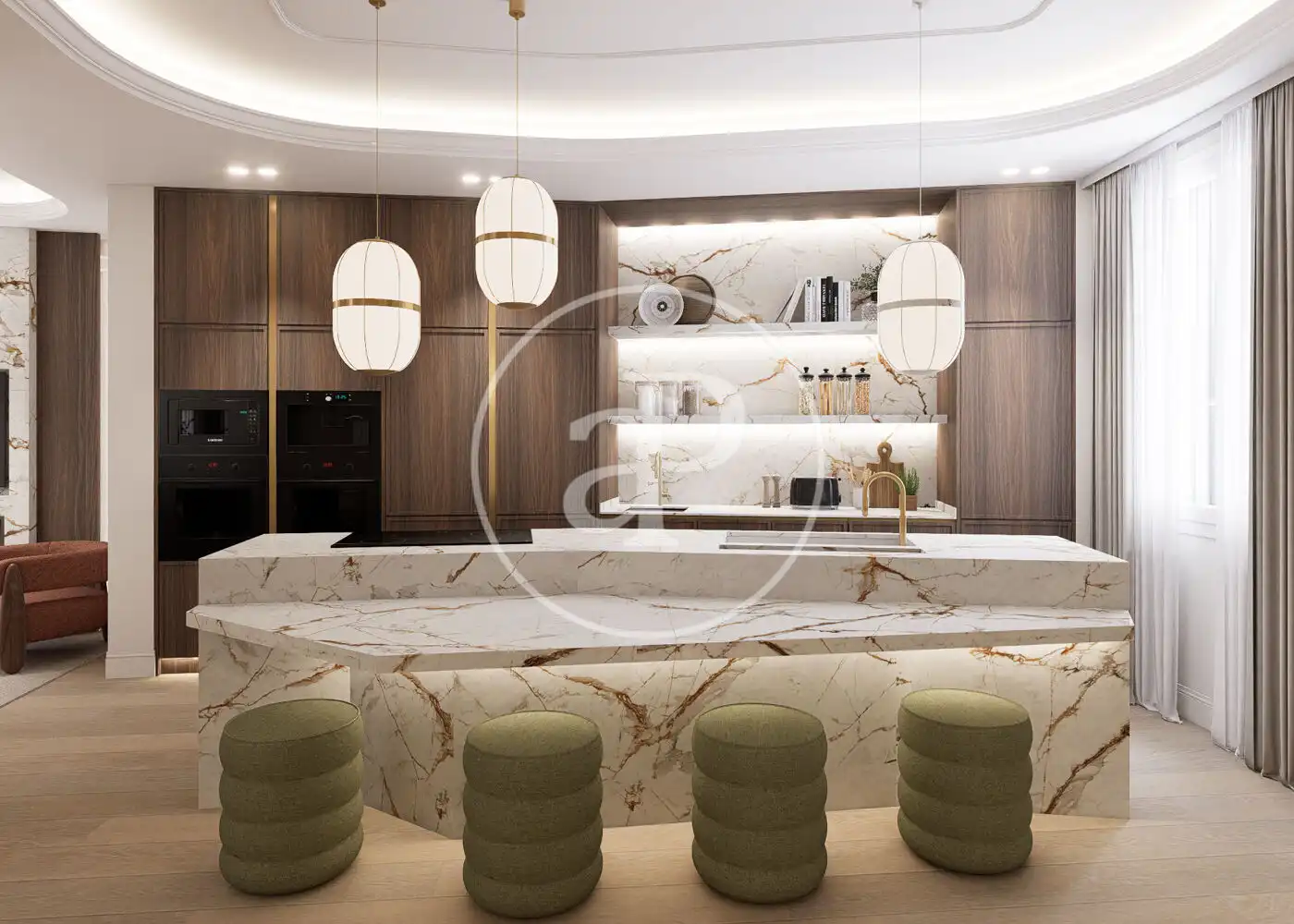 Kitchen of Flat for sale in Madrid  with Air Conditioner, Heating and Furnished