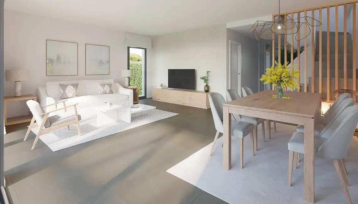 Sala d'estar de Casa adosada en venda en Llucmajor amb Aire condicionat, Calefacció i Jardí privat